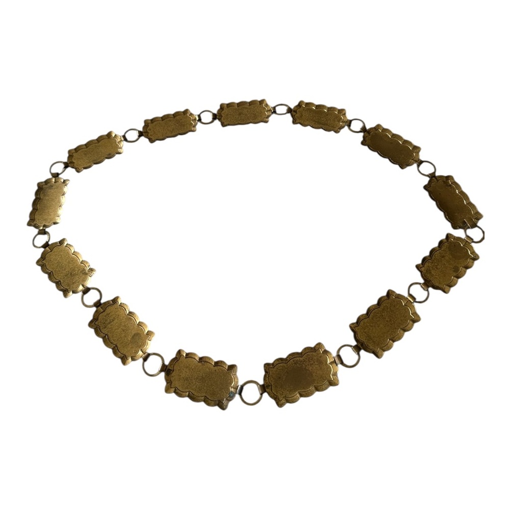 Vintage Egyptian Motif Chain link belt.